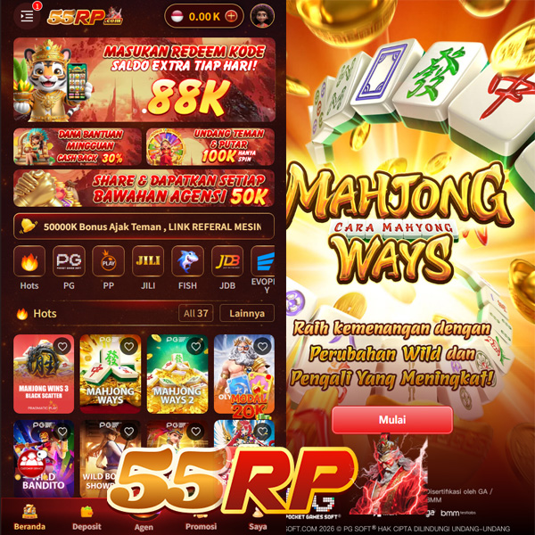 55RP - Situs Resmi Slot Online dan Pilihan Game PG Soft